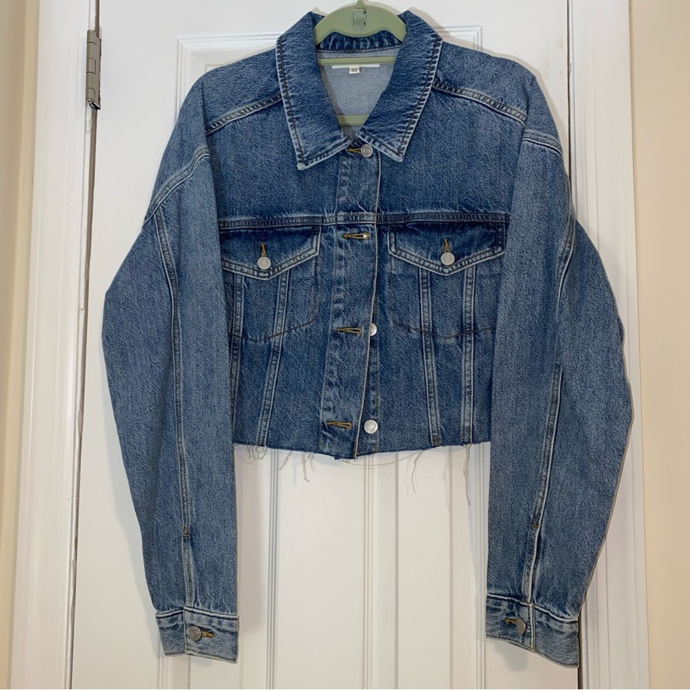 Pacsun women’s jean jacket cropped - M/L